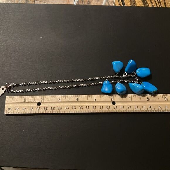 Turquoise Semi Precious Stones Necklace - Picture 3 of 3